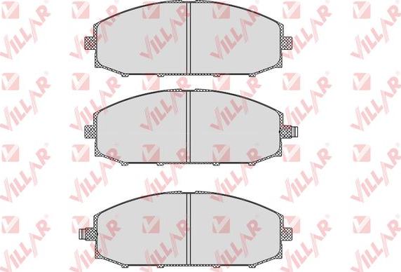 Villar 626.0845 - Kit de plaquettes de frein, frein à disque cwaw.fr