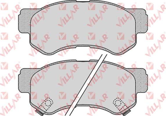 Villar 626.0847 - Kit de plaquettes de frein, frein à disque cwaw.fr