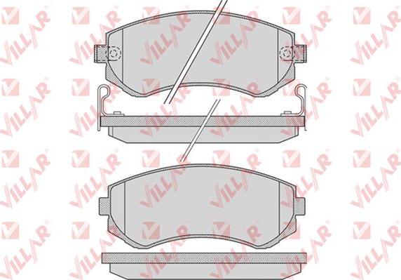 Villar 626.0856 - Kit de plaquettes de frein, frein à disque cwaw.fr