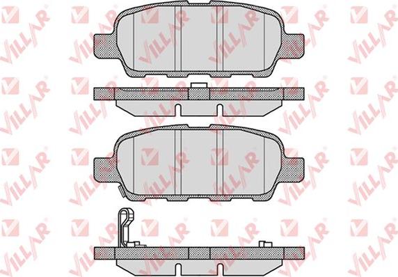 Villar 626.0857 - Kit de plaquettes de frein, frein à disque cwaw.fr