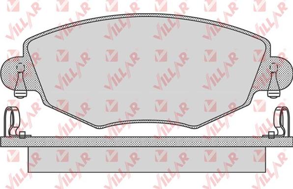 Villar 626.0865 - Kit de plaquettes de frein, frein à disque cwaw.fr