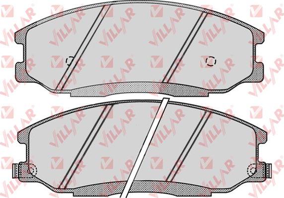 Villar 626.0860 - Kit de plaquettes de frein, frein à disque cwaw.fr