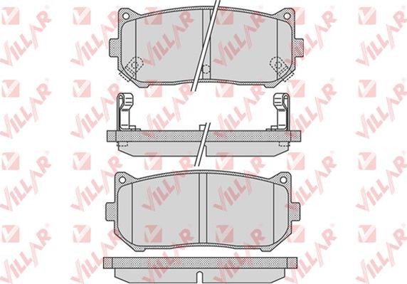 Villar 626.0808 - Kit de plaquettes de frein, frein à disque cwaw.fr