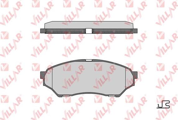 Villar 626.0819 - Kit de plaquettes de frein, frein à disque cwaw.fr