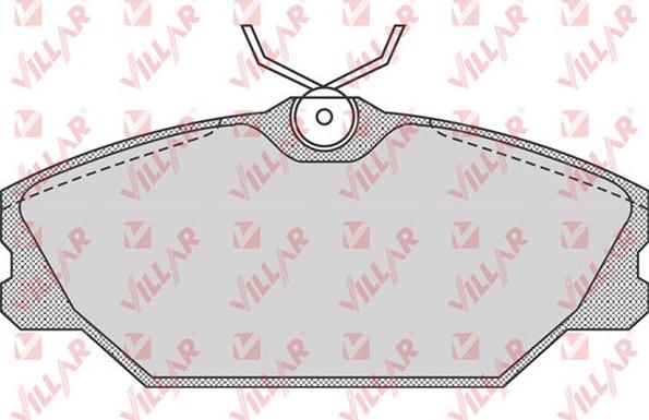 Villar 626.0816 - Kit de plaquettes de frein, frein à disque cwaw.fr