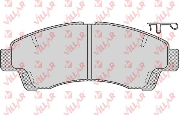 Villar 626.0818 - Kit de plaquettes de frein, frein à disque cwaw.fr