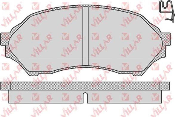 Villar 626.0813 - Kit de plaquettes de frein, frein à disque cwaw.fr