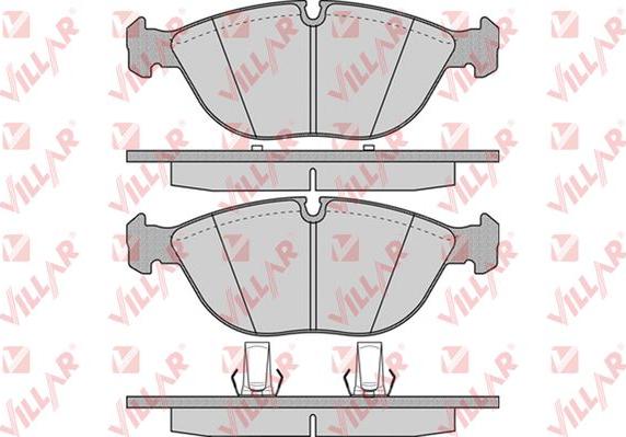 Villar 626.0881 - Kit de plaquettes de frein, frein à disque cwaw.fr