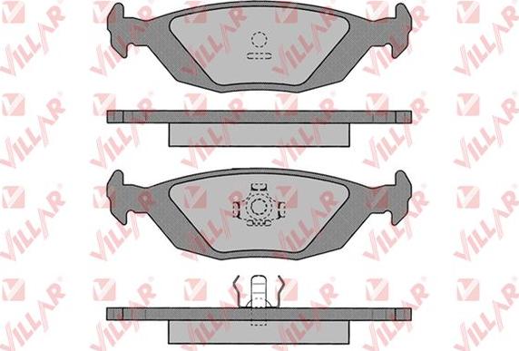 Villar 626.0887 - Kit de plaquettes de frein, frein à disque cwaw.fr