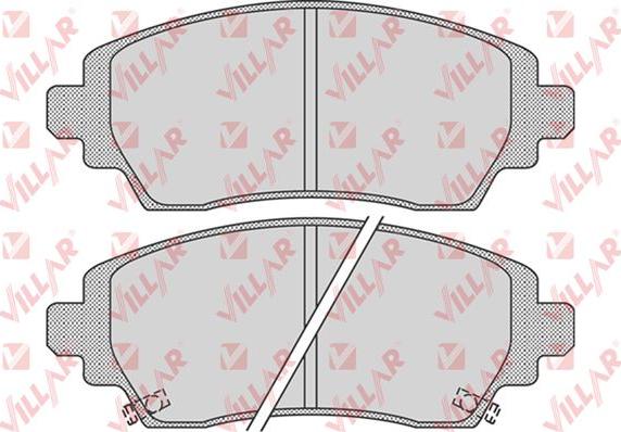 Villar 626.0834 - Kit de plaquettes de frein, frein à disque cwaw.fr