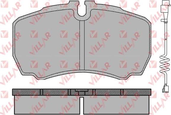 Villar 626.0830A - Kit de plaquettes de frein, frein à disque cwaw.fr