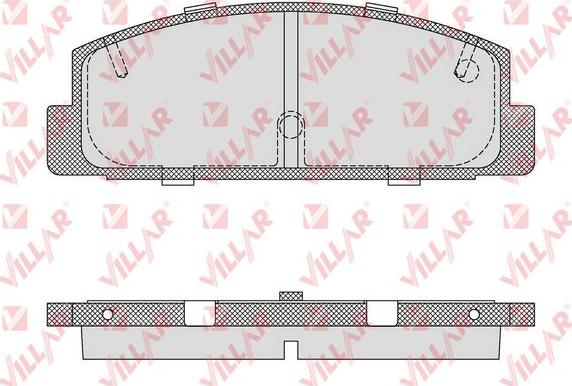 Villar 626.0876 - Kit de plaquettes de frein, frein à disque cwaw.fr