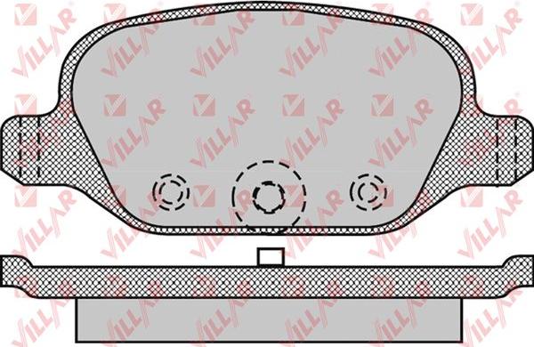 Villar 626.0872 - Kit de plaquettes de frein, frein à disque cwaw.fr