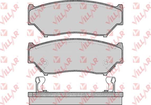 Villar 626.0396 - Kit de plaquettes de frein, frein à disque cwaw.fr