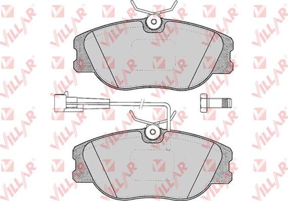 Villar 626.0344 - Kit de plaquettes de frein, frein à disque cwaw.fr