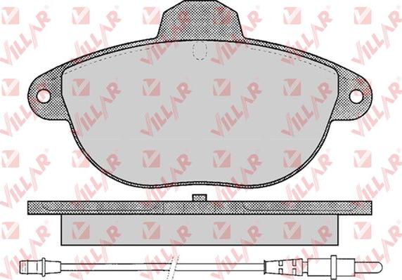 Villar 626.0345 - Kit de plaquettes de frein, frein à disque cwaw.fr