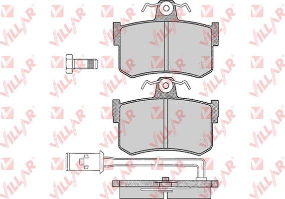 Villar 626.0341 - Kit de plaquettes de frein, frein à disque cwaw.fr