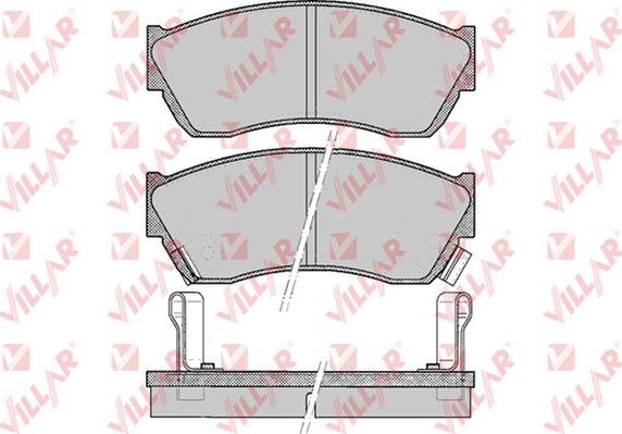 Villar 626.0343 - Kit de plaquettes de frein, frein à disque cwaw.fr