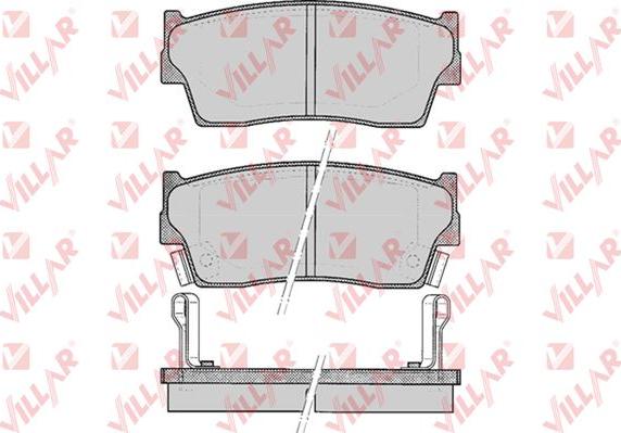 Villar 626.0342 - Kit de plaquettes de frein, frein à disque cwaw.fr