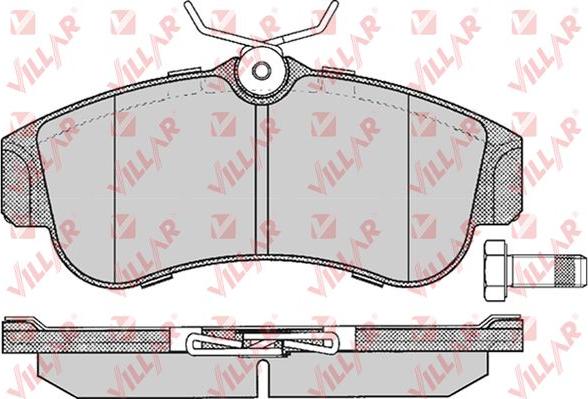 Villar 626.0355 - Kit de plaquettes de frein, frein à disque cwaw.fr