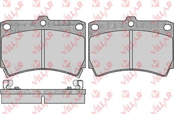 Villar 626.0366 - Kit de plaquettes de frein, frein à disque cwaw.fr