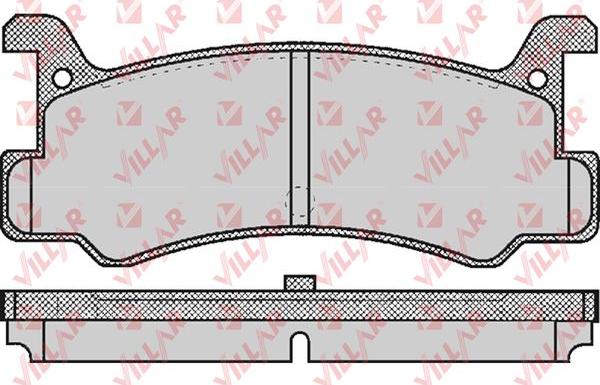 Villar 626.0367 - Kit de plaquettes de frein, frein à disque cwaw.fr