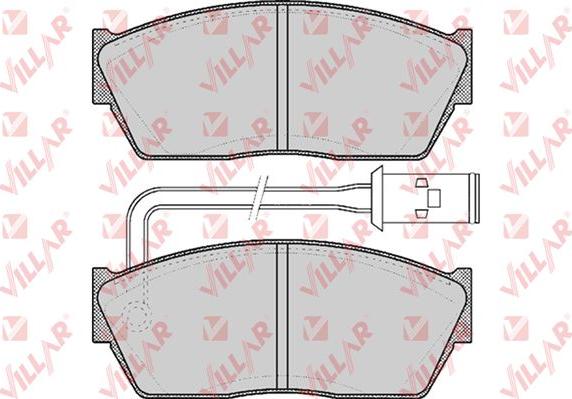 Villar 626.0308 - Kit de plaquettes de frein, frein à disque cwaw.fr