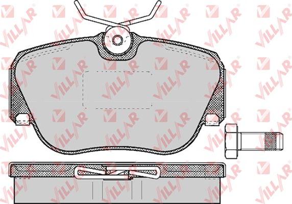 Villar 626.0302 - Kit de plaquettes de frein, frein à disque cwaw.fr