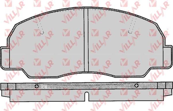 Villar 626.0314 - Kit de plaquettes de frein, frein à disque cwaw.fr