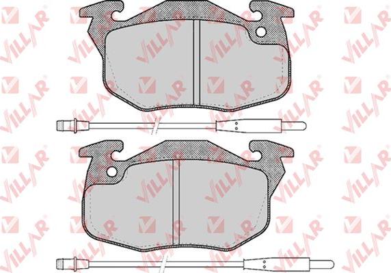 Villar 626.0384 - Kit de plaquettes de frein, frein à disque cwaw.fr