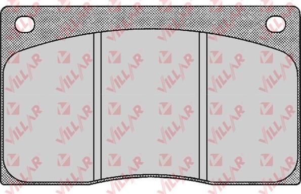 Villar 626.0386 - Kit de plaquettes de frein, frein à disque cwaw.fr