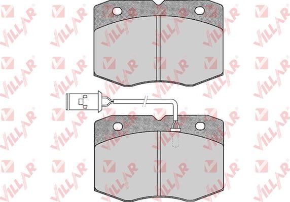 Villar 626.0388 - Kit de plaquettes de frein, frein à disque cwaw.fr