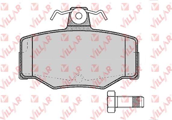 Villar 626.0387 - Kit de plaquettes de frein, frein à disque cwaw.fr