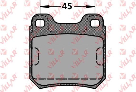 Villar 626.0334 - Kit de plaquettes de frein, frein à disque cwaw.fr