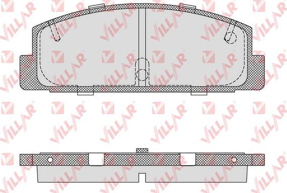 Villar 626.0336 - Kit de plaquettes de frein, frein à disque cwaw.fr