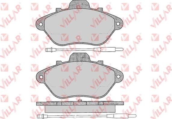 Villar 626.0328 - Kit de plaquettes de frein, frein à disque cwaw.fr