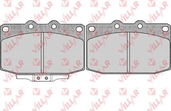 Villar 626.0323 - Kit de plaquettes de frein, frein à disque cwaw.fr