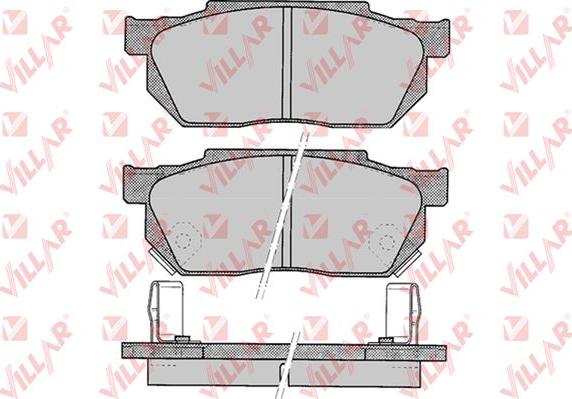 Villar 626.0322 - Kit de plaquettes de frein, frein à disque cwaw.fr