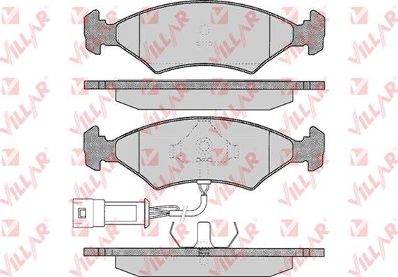 Villar 626.0327 - Kit de plaquettes de frein, frein à disque cwaw.fr