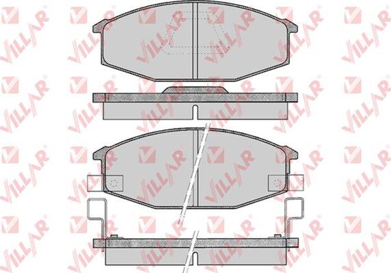 Villar 626.0375 - Kit de plaquettes de frein, frein à disque cwaw.fr