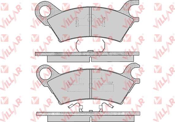 Villar 626.0370 - Kit de plaquettes de frein, frein à disque cwaw.fr