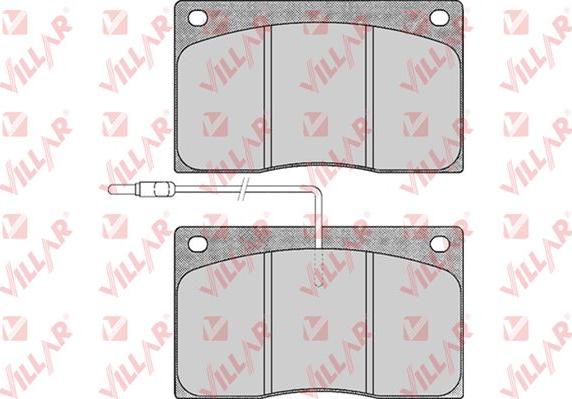 Villar 626.0372 - Kit de plaquettes de frein, frein à disque cwaw.fr