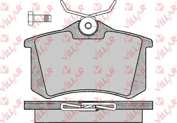 Villar 626.0294 - Kit de plaquettes de frein, frein à disque cwaw.fr