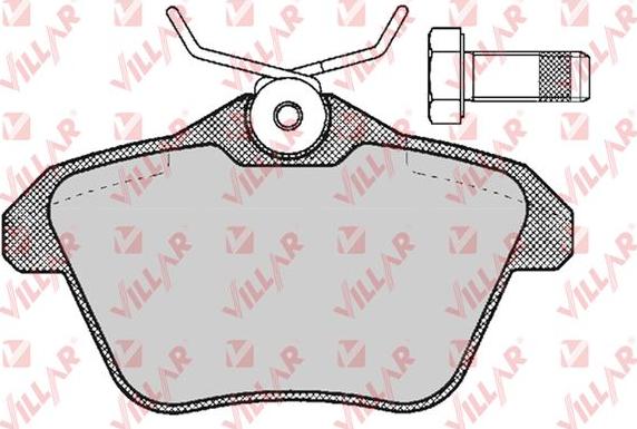 Villar 626.0298 - Kit de plaquettes de frein, frein à disque cwaw.fr