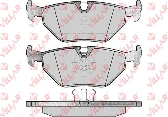 Villar 626.0297 - Kit de plaquettes de frein, frein à disque cwaw.fr