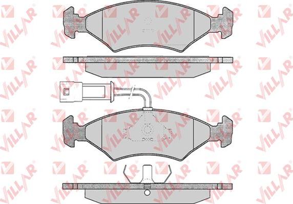 Villar 626.0242 - Kit de plaquettes de frein, frein à disque cwaw.fr