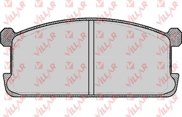 Villar 626.0254 - Kit de plaquettes de frein, frein à disque cwaw.fr