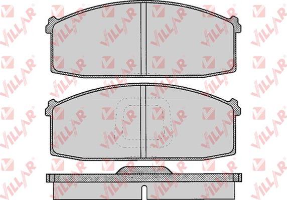 Villar 626.0255 - Kit de plaquettes de frein, frein à disque cwaw.fr