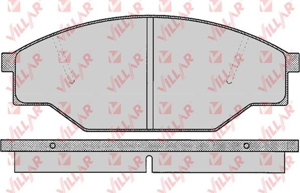 Villar 626.0266 - Kit de plaquettes de frein, frein à disque cwaw.fr