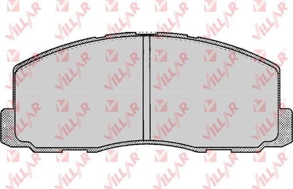 Villar 626.0260 - Kit de plaquettes de frein, frein à disque cwaw.fr